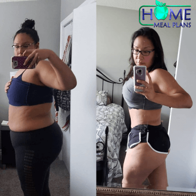 before and after results home meal plans