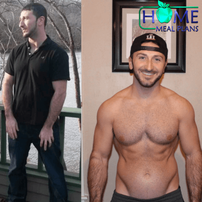 before and after results home meal plans