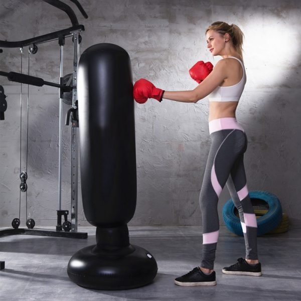 This Punching Bag Is Easy To Pump Up
